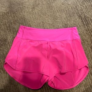 Lululemon Speed Up Shorts Pink Size 6